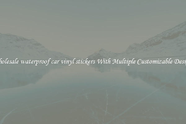 Wholesale waterproof car vinyl stickers With Multiple Customizable Designs