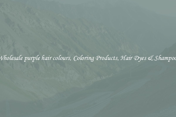Wholesale purple hair colours, Coloring Products, Hair Dyes & Shampoos