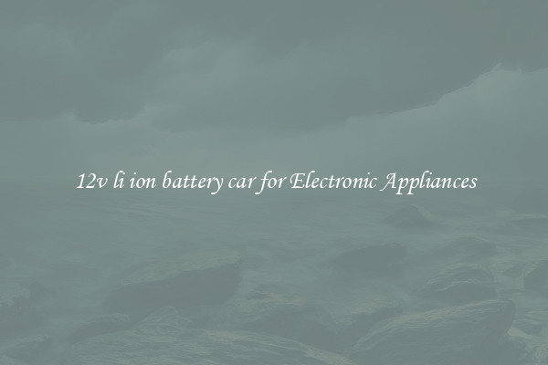12v li ion battery car for Electronic Appliances