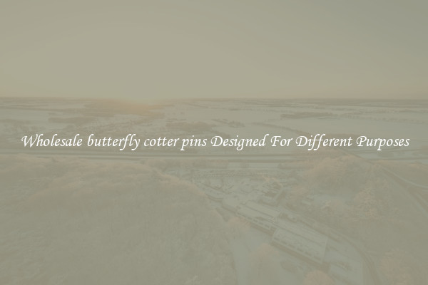 Wholesale butterfly cotter pins Designed For Different Purposes