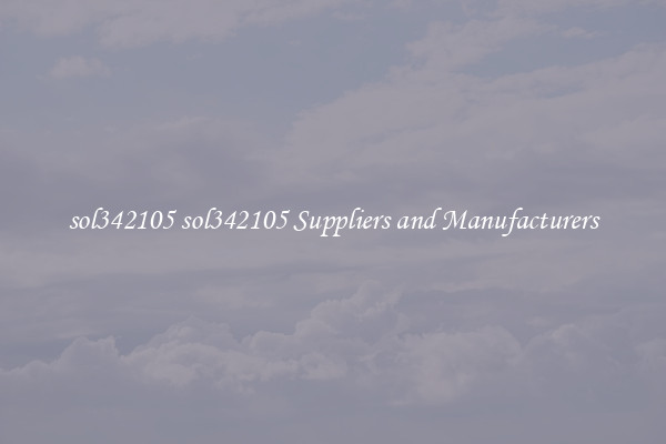 sol342105 sol342105 Suppliers and Manufacturers