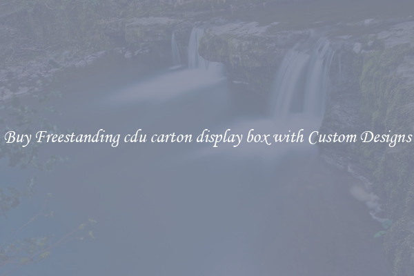 Buy Freestanding cdu carton display box with Custom Designs