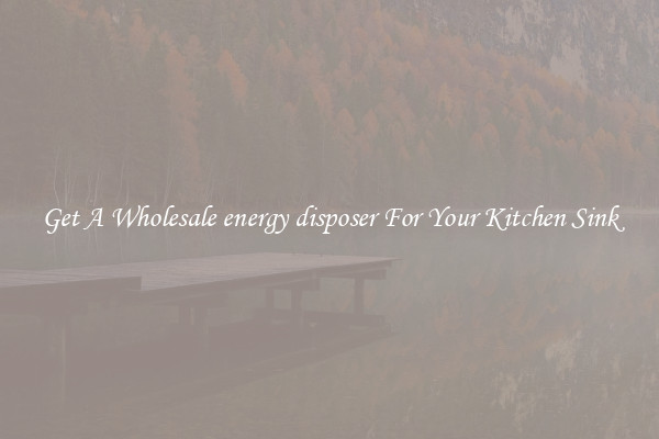 Get A Wholesale energy disposer For Your Kitchen Sink
